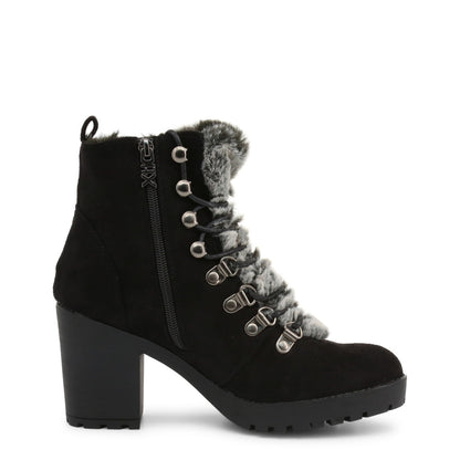 Xti Lace Up Black Women's Ankle Boot 04845403