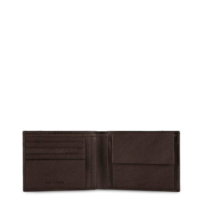Piquadro Coin Pocket P15Plus Dark Brown Men's Wallet PU257P15S-TM
