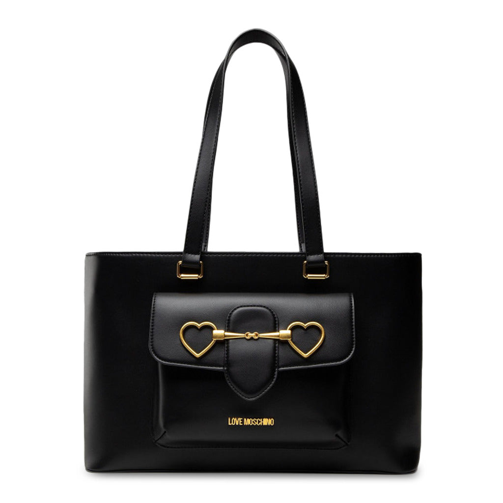 Love Moschino Soft Heart Bit Black Women's Shopper Bag JC4074PP1ELC0000