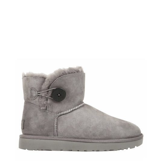 UGG Australia Mini Bailey Button II Grey Women's Boots 1016422-GREY