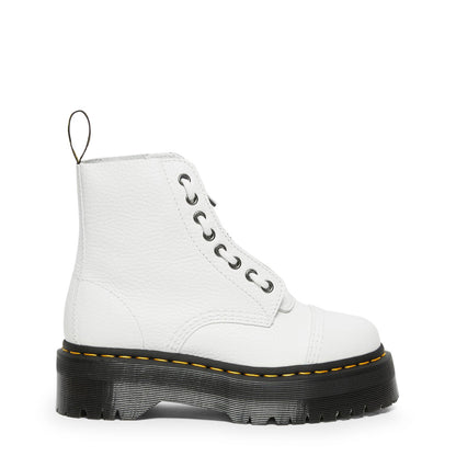 Dr. Martens Sinclair Aunt Sally White Milled Nappa Leather Boots 26261100