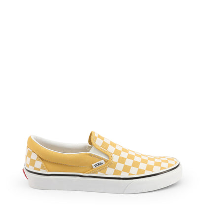 Vans Classic Slip-On Checkerboard Ochre/True White Men's Shoes VN0A38F7QCP