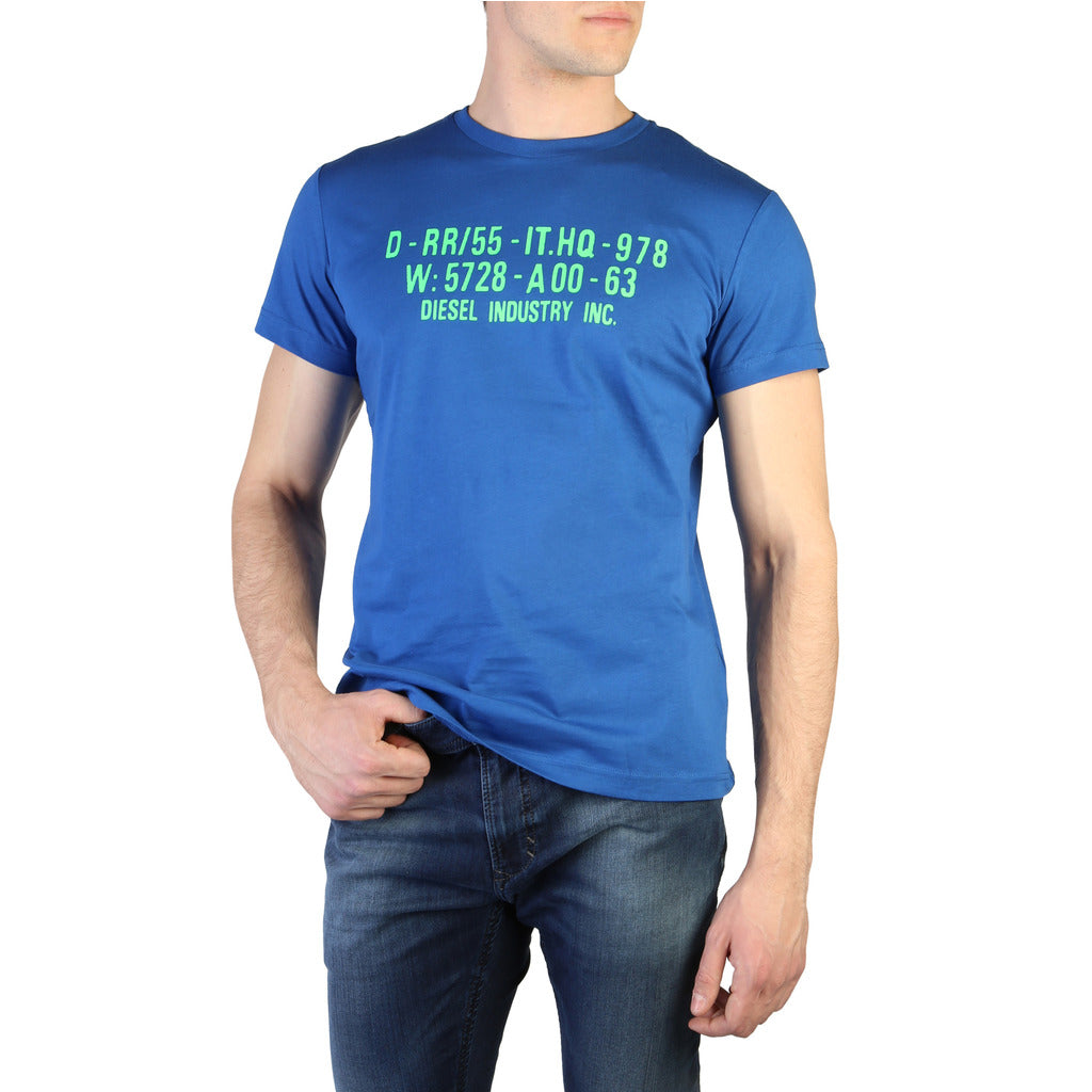 Diesel T-DIEGO-S2 Graphic Print Blue Men's T-Shirt 00SEG90091A