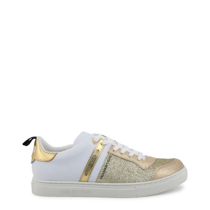 Trussardi Glitter Leather Gold Women's Casual Shoes 79A00253-M050
