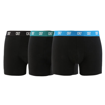 Cristiano Ronaldo CR7 3-Pack Boxer Briefs Black Men's Underwear 8100-49-2679