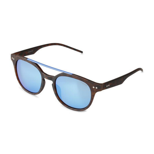 Polaroid Round Brown Havana/Grey Blue Polarized Sunglasses PLD 1023/S 202/JY