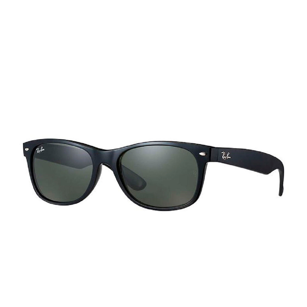 Ray-Ban New Wayfarer Classic Black/Green Sunglasses RB2132-901 52-18