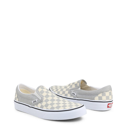 Vans Checkerboard Classic Slip-On Silver/True White Shoes VN0A4U38WS3