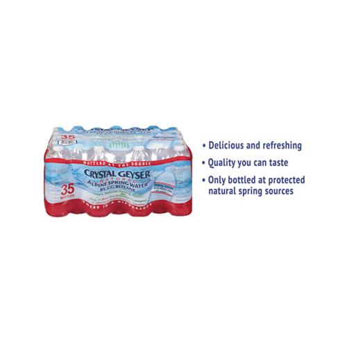 Crystal Geyser Alpine Spring Water 16.9 oz Bottle (35 Pack) 35001