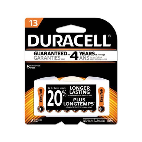 Duracell 13 Hearing Aid Batteries (8 Count) DA13B8ZM09