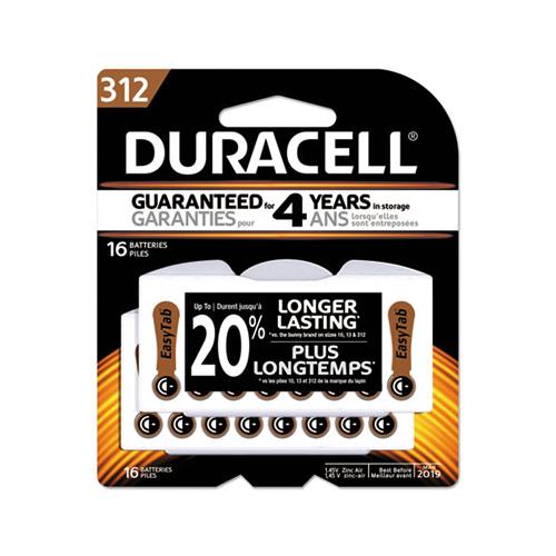 Duracell 312 Hearing Aid Battery (16 Count) DA312B16ZM09