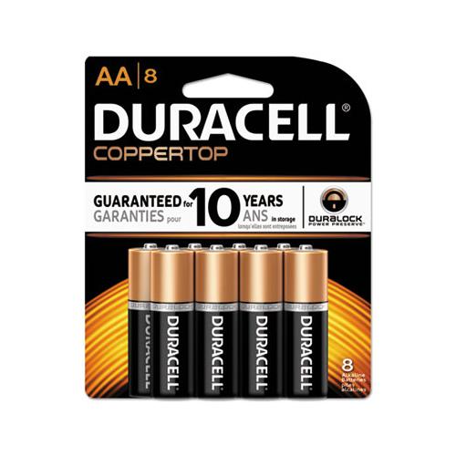Duracell AA CopperTop Alkaline Batteries (8 Count) MN1500B8Z