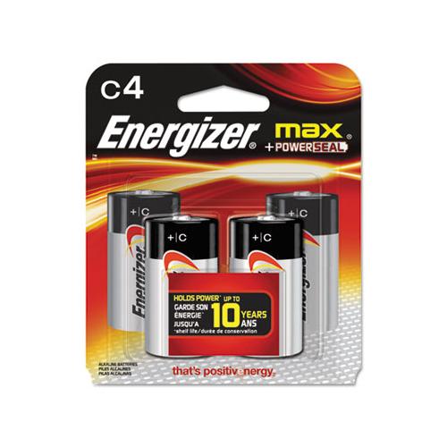 Energizer C Max Alkaline Batteries 1.5V (4 Count) E93BP4