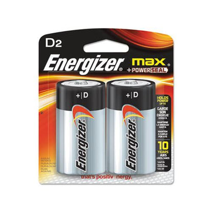 Energizer D Max Alkaline Batteries 1.5V (2 Count) E95BP2
