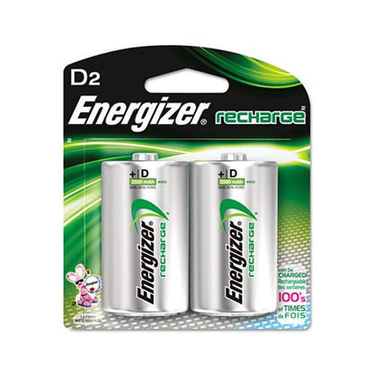 Energizer D NiMH Rechargeable Batteries 1.2V (2 Count) NH50BP2