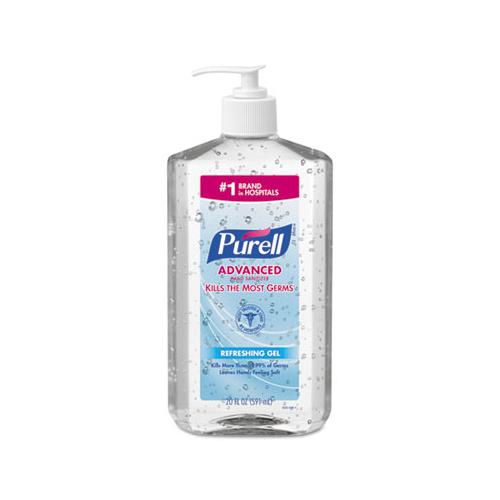 Purell Advanced Refreshing Gel Hand Sanitizer Clean Scent 20 oz Pump Bottle 3023-12