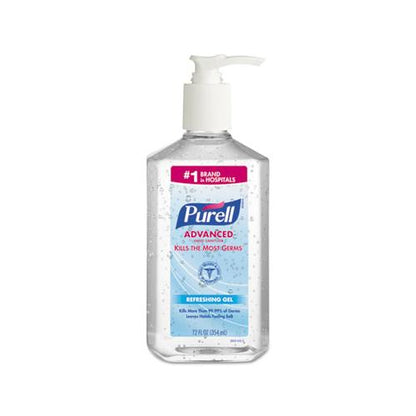 Purell Advanced Refreshing Gel Hand Sanitizer Clean Scent 12 oz Pump Bottle 3659-12
