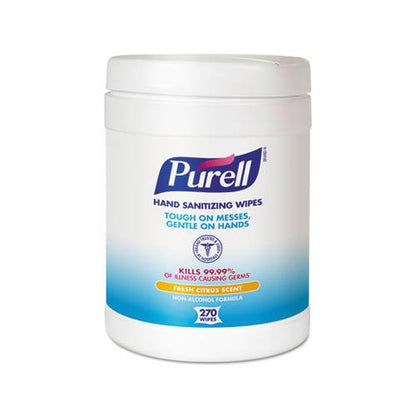 Purell Sanitizing Hand Wipes Fresh Citrus Scent White 270 Wipes Canister 9113-06