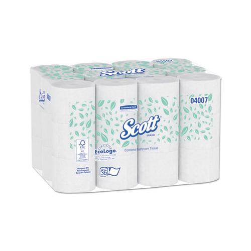 Scott Essential Coreless Toilet Tissue Paper 2 Ply 1000 Sheets (36 Rolls) 4007