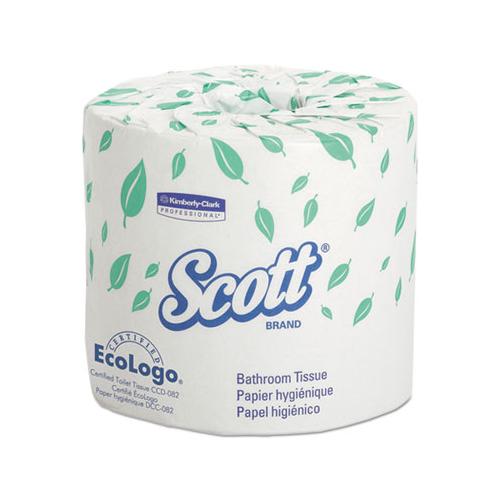 Scott Essential Standard Roll Bathroom Toilet Tissue Paper 2 Ply 550 Sheets White (20 Rolls) 13607