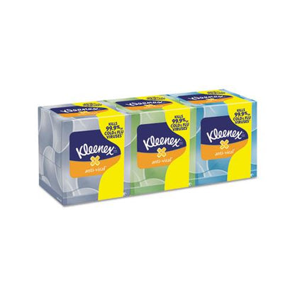 Kleenex Boutique Anti-Viral Pop Up Facial Tissue 3 Ply 60 Sheets White (12 Pack) KCC21286