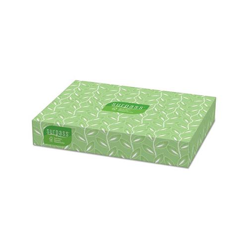 Surpass Flat Box Facial Tissue 2 Ply 100 Sheets White (30 Pack) 21340