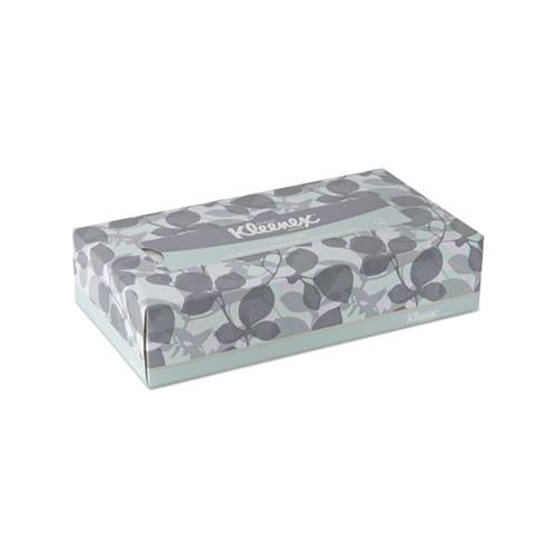 Kleenex Naturals Flat Box Facial Tissue 2 Ply 125 Sheets White (48 Pack) 21601