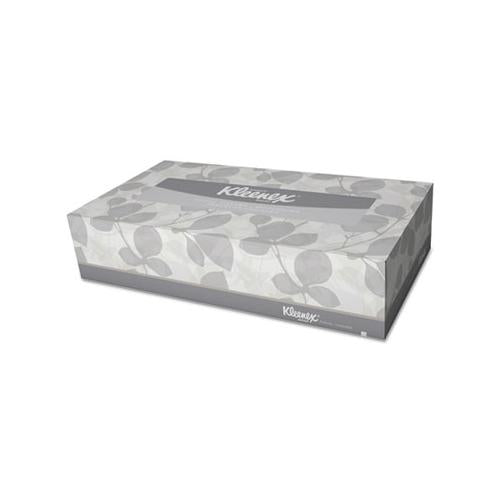 Kleenex Flat Box Facial Tissue 2 Ply 125 Sheets White (Single Box) 21606