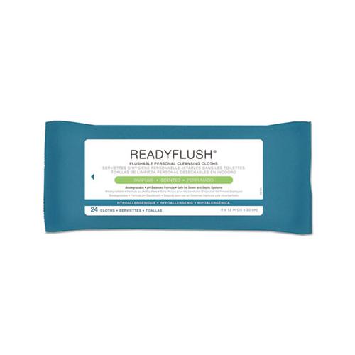 Medline ReadyFlush Biodegradable Flushable 24 Wipes MSC263810
