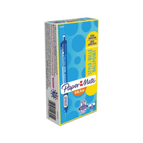 Paper Mate InkJoy 300RT Retractable Ballpoint Pen Medium Point 1mm Blue Ink (12 Count) 1951259