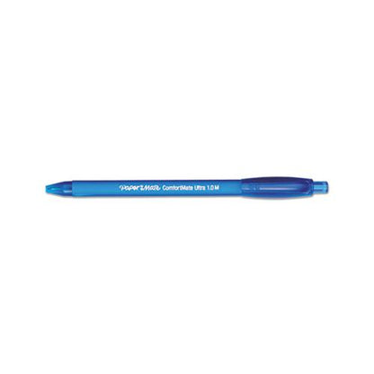 Paper Mate ComfortMate Ultra Retractable Ballpoint Pen Medium Point 1mm Blue Ink (12 Count) 6310187
