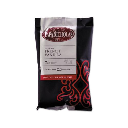 PapaNicholas Coffee French Vanilla Premium Coffee 2.5 oz Pack (18 Pack) 25188