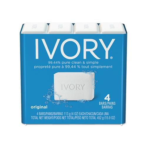 Ivory Original Scent 4 oz 4 Soap Bars (18 Pack) 82757