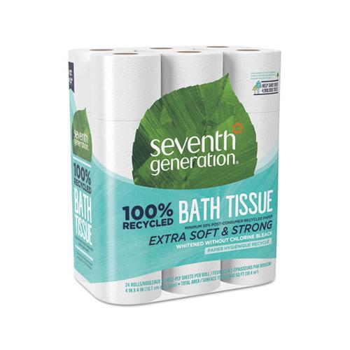 Seventh Generation 100% Recycled Toilet Tissue Paper 2 Ply 240 Sheets (24 Rolls) SEV13738