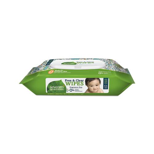 Seventh Generation Free and Clear Baby Wipes Unscented White Packs (768 Wipes) SEV34208CT