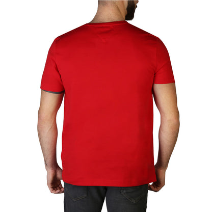 Tommy Hilfiger Logo Tape Red Men's T-Shirt MW24549-XLG