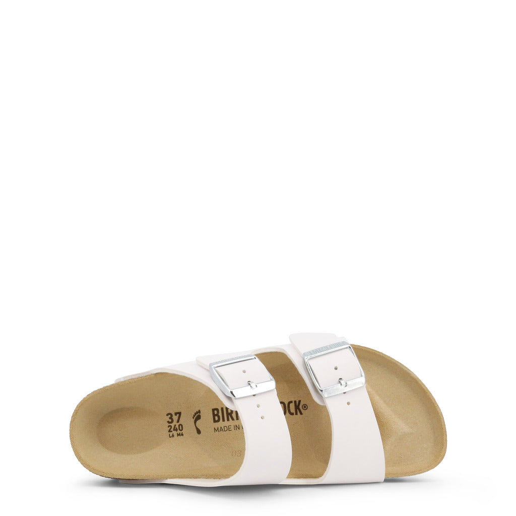 Birkenstock Arizona Birko-Flor White Sandals 51733 Medium/Narrow Width