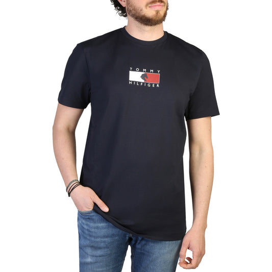 Tommy Hilfiger Equestrian Burned Out Logo Desert Sky Men's T-Shirt TH10082-004