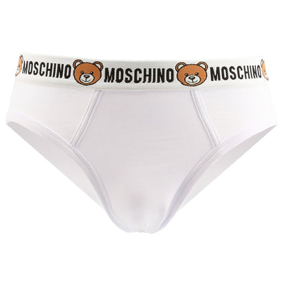 Moschino Underbear 2-Pack Briefs White Men's Underwear A473781190001