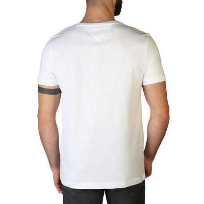 Tommy Hilfiger Logo Tape White Men's T-Shirt MW24549-YBR