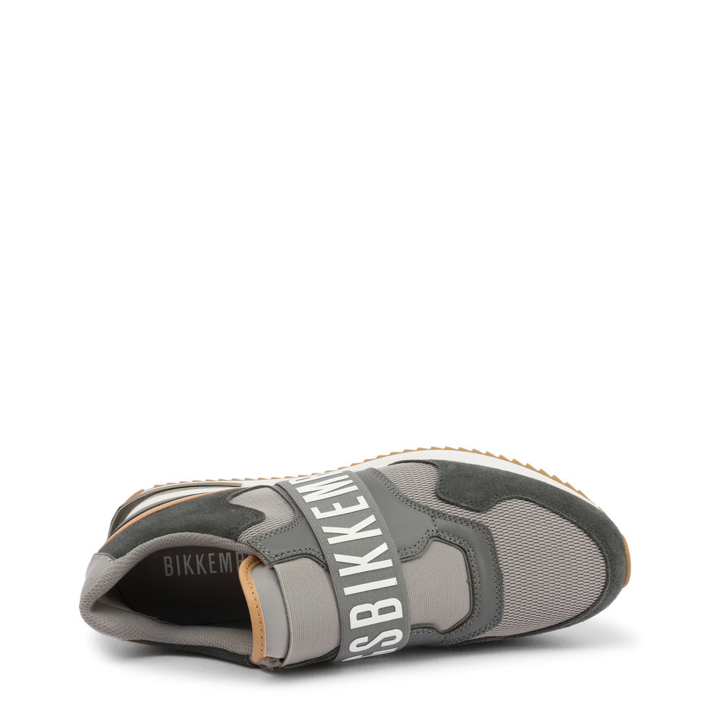 Bikkembergs Haled Suede Mesh Steel Grey Men's Shoes 201BKM0071030