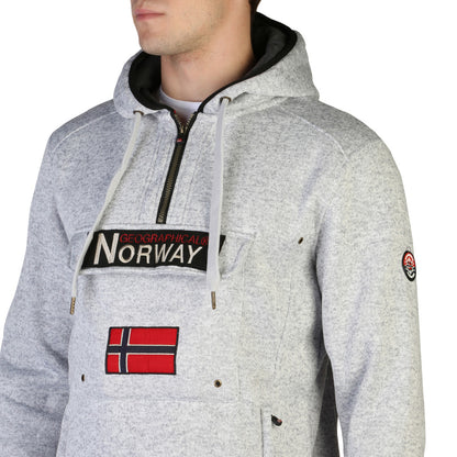 Geographical Norway Upclass Pullover Half Zip Off White Men's Sweatshirt
