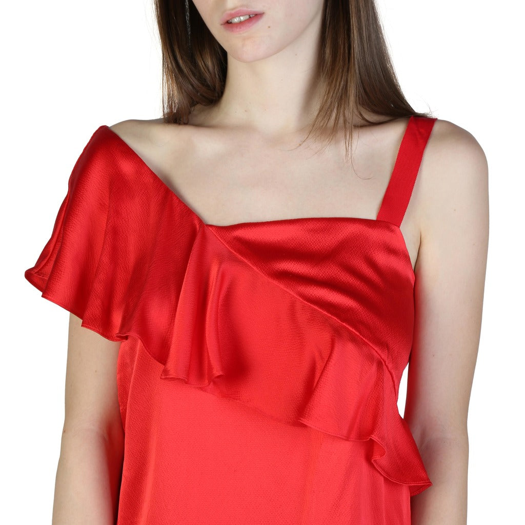 Armani Exchange Silk Sleeveless Red Women’s Top 3ZYH35YNBTZ1429