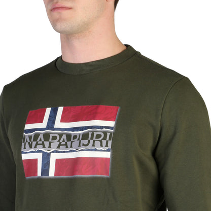 Napapijri Bench Green Men's Sweatshirt NA4FQZ-GE4