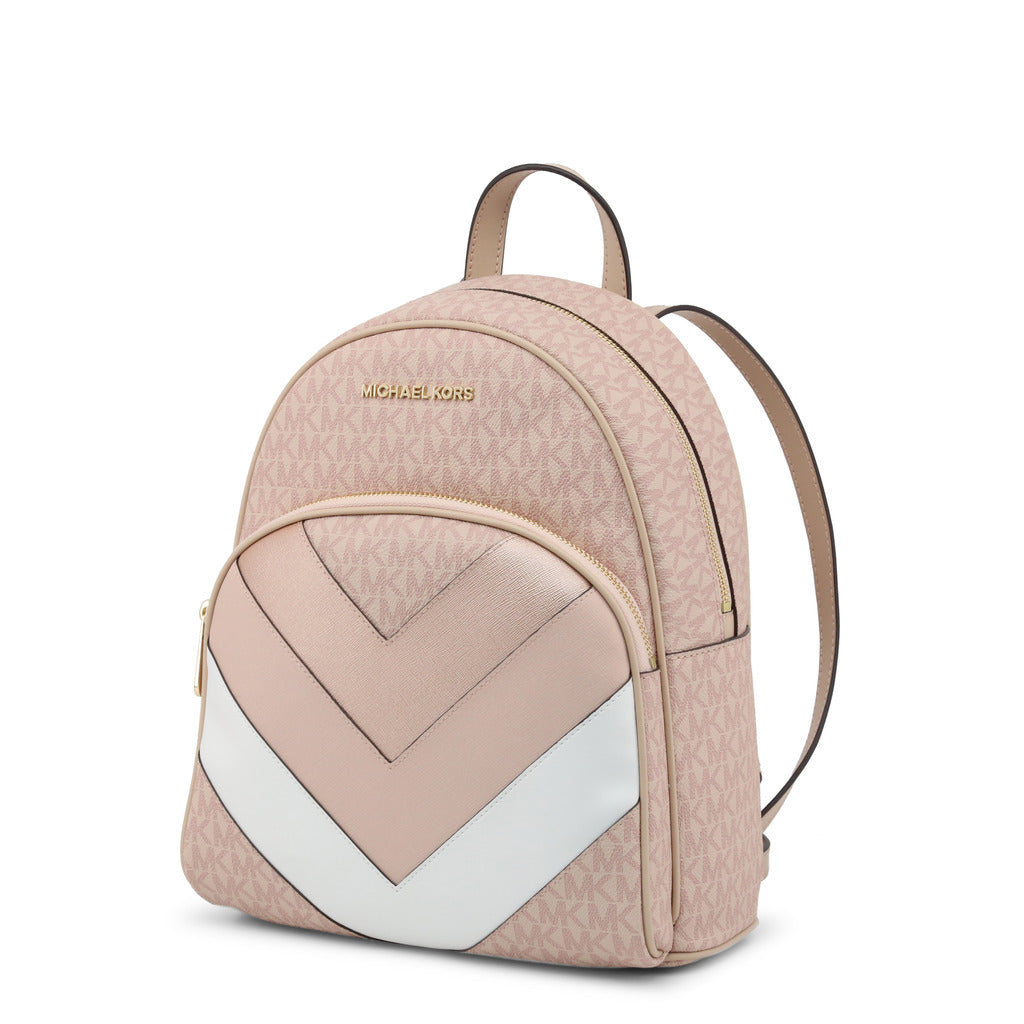 Michael Kors Abbey Ballet Pink Leather MK Signature Womens Backpack 35T9GAYB6V