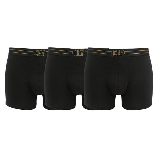 Cristiano Ronaldo CR7 3-Pack Boxer Briefs Black Men's Underwear 8100-49-2718