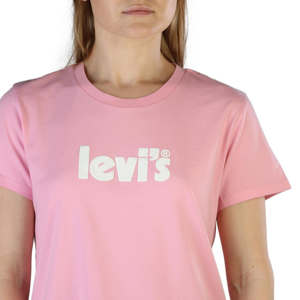 Levi's The Perfect Poster Logo Prism Pink Women's T-Shirt 173691918