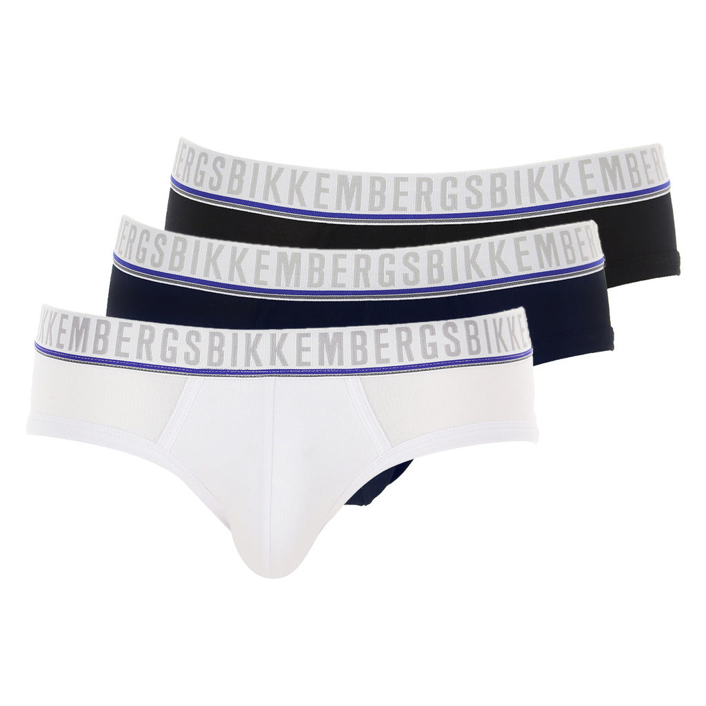 Bikkembergs 3-Pack Briefs White/Black/Blue Men's Underwear 100VBKT042851130