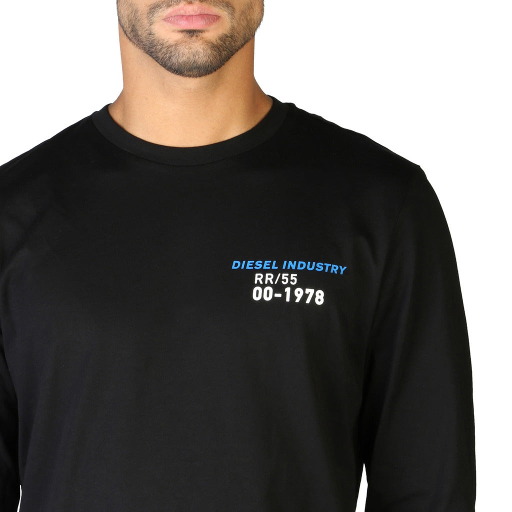 Diesel T-DIEGOS-LS-K25 Black Men's T-Shirt A029750GRAI9XX