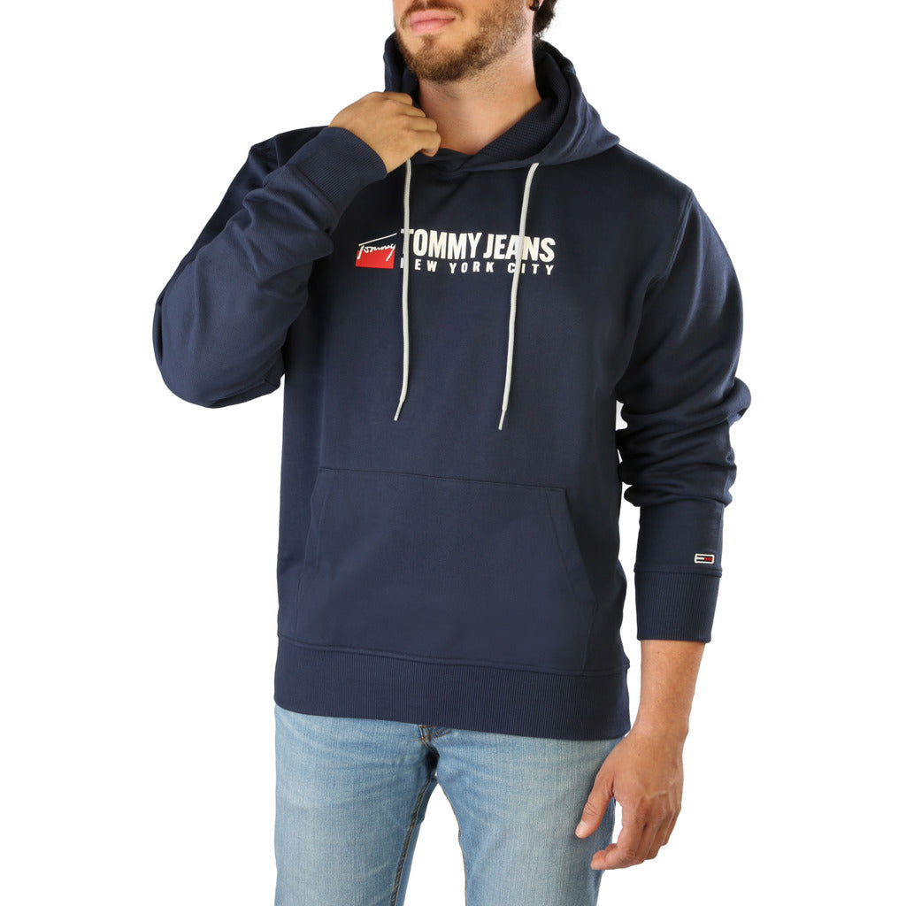 Tommy Hilfiger Hoodie Blue Men's Sweatshirt DM0DM13878-C87